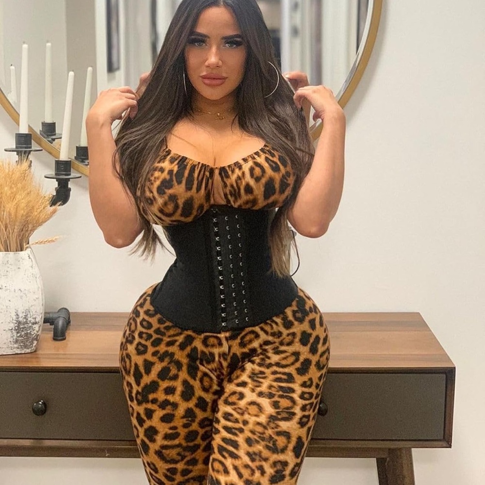 Waist Trainer Underbust Waist Cincher Corset Girdle Hourglass Body Shaper NWT XL - Picture 7 of 9